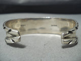 Outstanding Vintage Native American Navajo Sleeping Beauty Turquoise Sterling Silver Bracelet-Nativo Arts