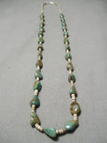 Native American Wonderful Vintage Santo Domingo Royston Turquoise Sterling Silver Necklace-Nativo Arts