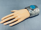 One Of The Best Virg Reeder Vintage Native American Navajo Turquoise Sterling Silver Bracelet-Nativo Arts