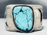 Important Redhorse Vintage Native American Navajo Huge Turquoise Sterling Silver Bracelet-Nativo Arts