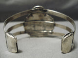 Museum Vintage Native American Navajo #8 Turquoise Sterling Silver Bracelet Old-Nativo Arts