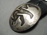 So Detailed!! Vintage Native American Navajo Sterling Silver Overlay Concho Belt Old-Nativo Arts