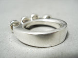 Advanced Workmanship Vintage Native American Navajo Careico Lake Turquoise Sterling Silver Ring-Nativo Arts