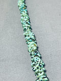 Native American Amazing Vintage Santo Domingo Turquoise Sterling Silver Necklace-Nativo Arts