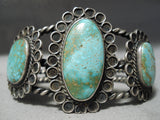 Museum Vintage Native American Navajo Royston Turquoise Sterling Silver Bracelet Old-Nativo Arts