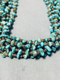 Fabulous Vintage Native American Navajo Turquoise Sterling Silver Necklace-Nativo Arts