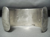 Huge Vintage Native American Navajo Turquoise Shadow Sterling Silver Bracelet Cuff Old-Nativo Arts
