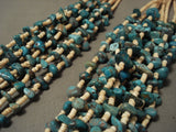 244 Grams Quality Navajo Native American Jewelry jewelry Natural Blue Turquoise Necklace-Nativo Arts