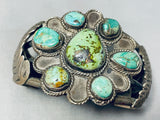 One Of The Best Vintage Museum Royston Turquoise Native American Navajo Sterling Silver Bracelet-Nativo Arts