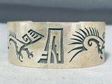 Magnificent Vintage Native American Navajo Sterling Silver Bracelet-Nativo Arts