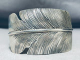 Most Intricate Hand Carved Vintage Native American Navajo Sterling Silver Bracelet-Nativo Arts