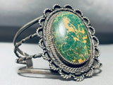 Very Important Vintage Native American Navajo Fox Turquoise Sterling Silver Bracelet-Nativo Arts