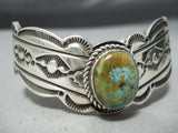 Stunning Native American Navajo Royston Turquoise Sterling Silver Bracelet-Nativo Arts