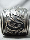 Artist's Life Vintage Native American Navajo Sterling Silver Authentic Bracelet-Nativo Arts