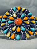 Colorful Southwestern Turquoise Shell Sterlijng Silver Bracelet-Nativo Arts
