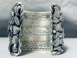 248 Gram Native American Bison Turquoise Sterling Silver Bracelet-Nativo Arts