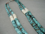 One Of The Best Vintage Navajo Santo Domingo Turquoise Native American Necklace-Nativo Arts