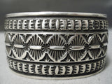 Important Sunny Reeves Silver Genius Sterling Navajo Native American Bracelet-Nativo Arts
