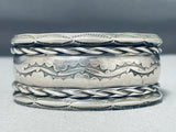 Exceptional Vintage Native American Navajo Sterling Silver Bracelet-Nativo Arts