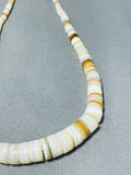 Native American Outstanding Vintage Santo Domingo Shell Sterling Silver Necklace-Nativo Arts