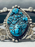 Piece Of History Vintage Native American Navajo Turquoise Sterling Silver Bracelet Old-Nativo Arts