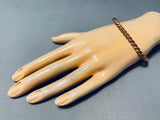 Wonderful Native American Navajo Copper Twist Bracelet-Nativo Arts