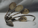 Beautiful Vintage Native American Navajo Pink Shell Sterling Silver Bracelet Old-Nativo Arts