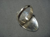 Impressive Vintage Hopi Native American Sterling Silver Ring Old-Nativo Arts