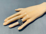 One Of The Most Unique Vintage Native American Navajo Wheel Sterling Silver Ring-Nativo Arts