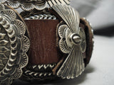 Heavy Vintage Native American Navajo Hand Wrought Sterling Silver Concho Belt Old-Nativo Arts