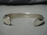 Amazing Vintage Navajo Jonny Nez Sterling Silver Native American Bracelet-Nativo Arts