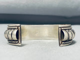 Basket Handmade Vintage Native American Navajo Sterling Silver Bracelet Cuff-Nativo Arts