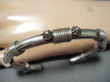 Extraordinary Navajo Native American Sterling Silver Bracelet-Nativo Arts