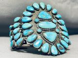 One Of The Most Unique Ever Vintage Native American Navajo Turquoise Sterling Silver Bracelet-Nativo Arts