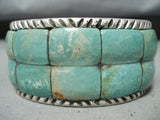 Newsworthy Native American Navajo Royston Turquoise Sterling Silver Bracelet-Nativo Arts