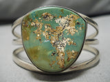 Native American Important Wil Padilla Hunky Royston Turquoise Sterling Silver Bracelet Old-Nativo Arts