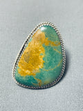 Excellent Vintage Native American Navajo Royston Turquoise Sterling Silver Ring-Nativo Arts