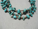 Magnificent Vintage Native American Navajo Turquoise Sterling Silver Necklace-Nativo Arts