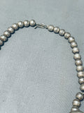 Important Vintage Native American Laguna Pilot Mountain Turquoise Sterling Silver Necklace-Nativo Arts