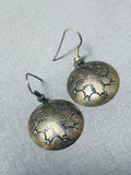 Beautiful Vintage Native American Navajo Sterling Silver Earrings-Nativo Arts