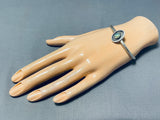 Beautiful Opal Vintage Native American Navajo Sterling Silver Bracelet-Nativo Arts