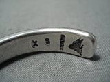 Important Vintage Native American Navajo Orville Tsinnie Sterling Silver Bracelet-Nativo Arts