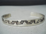 Wonderful Navajo Sterling Silver Bracelet Native American-Nativo Arts