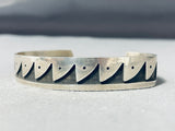 Astonishing Vintage Native American Ocean Waves Sterling Silver Bracelet-Nativo Arts