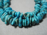 Native American Important Opulent Vintage Santo Domingo Turquoise Sterling Silver Necklace Old-Nativo Arts