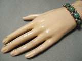Museum Vintage Native American Navajo Royston Turquoise Raincloud Sterling Silver Bracelet-Nativo Arts