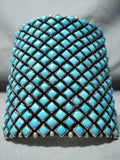 One Of The Best Native American Navajo Turquoise Sterling Silver Bracelet-Nativo Arts