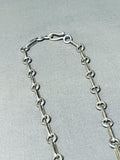 Authentic Ben Begaye (d) Vintage Native American Navajo Turquoise Sterling Silver Necklace-Nativo Arts