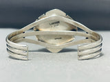 Mighty Lapis Native American Navajo Signed Sterling Silver Bracelet Cuff-Nativo Arts