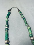 Best Vintage Native American Navajo Tubule Jade Sterling Silver Necklace-Nativo Arts
